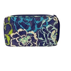 Vera Bradley Floral Wallet Sz L Cottagecore Quilted Boho Coquette Retro Feminine